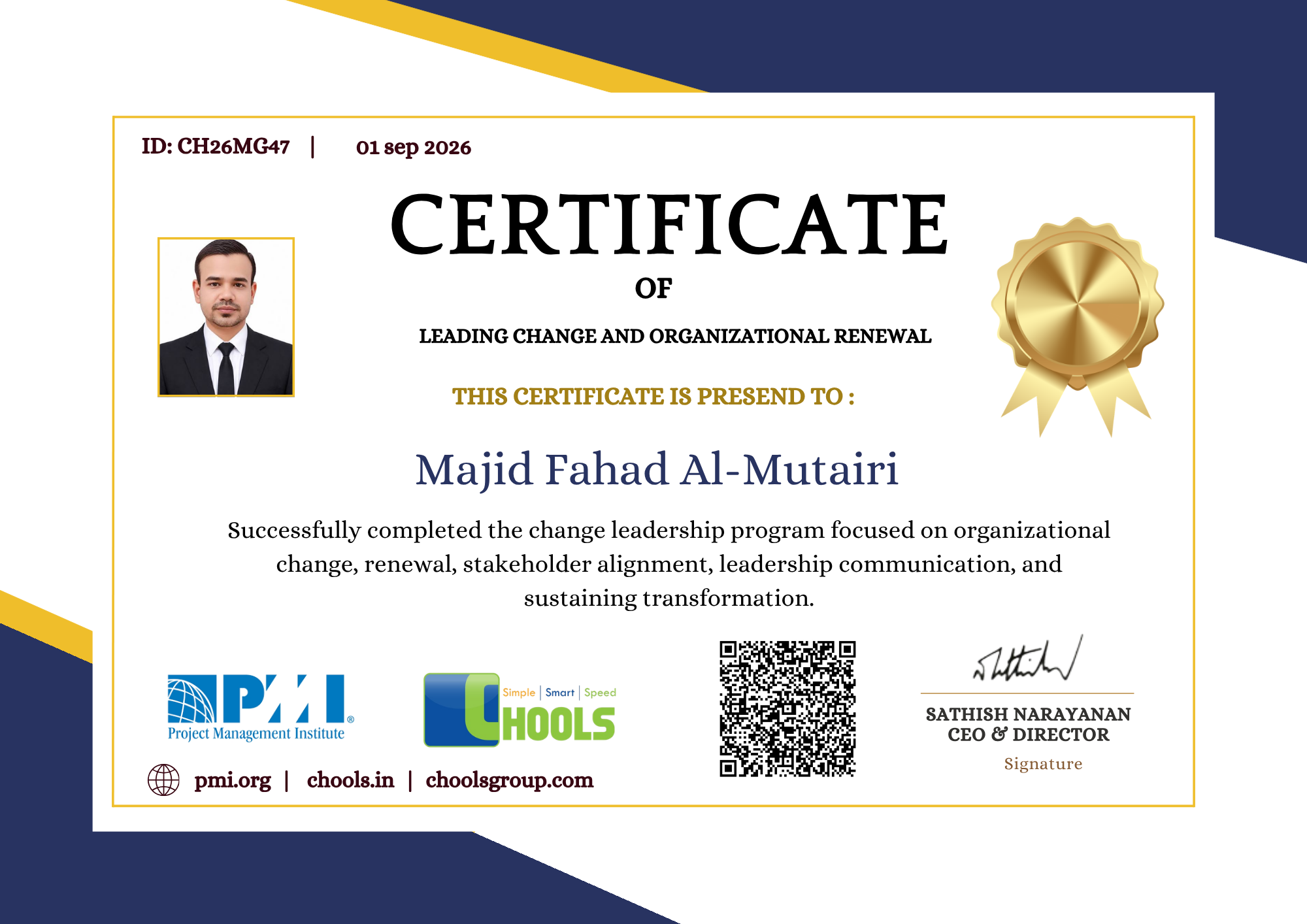 Management Programs Certificate